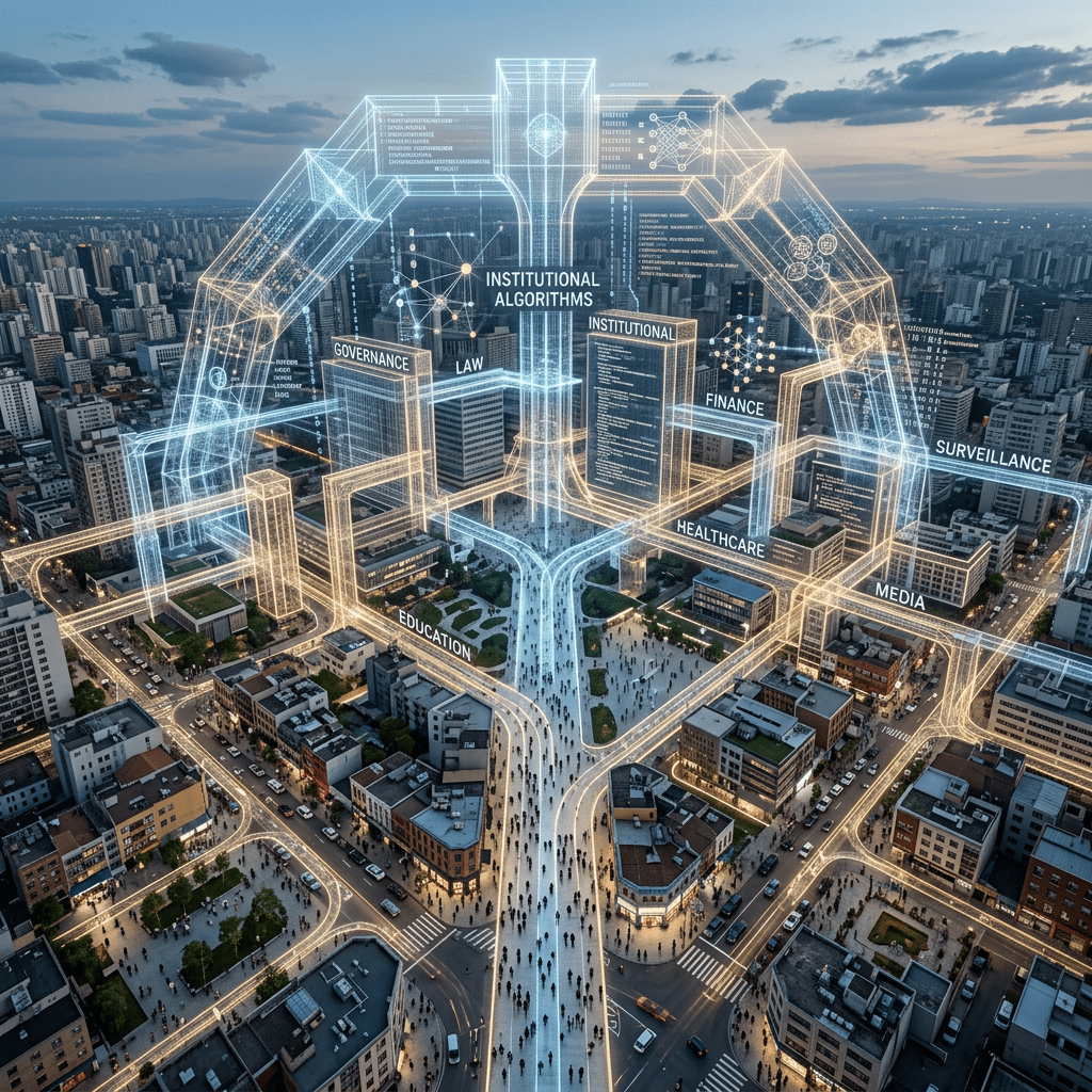 Algorithms forming institutional structures over society
