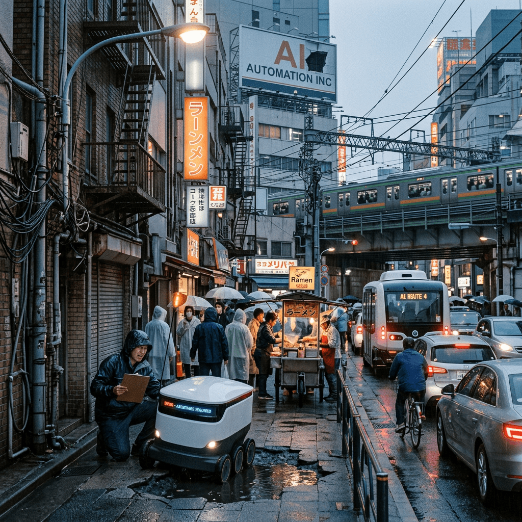 Automation limits in complex urban society